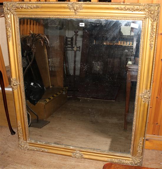 Large gilt frame mirror